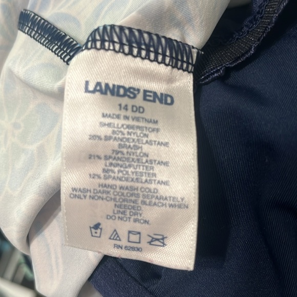Ladies lands End Tankini Top - Size 14DD…like new - Picture 4 of 4